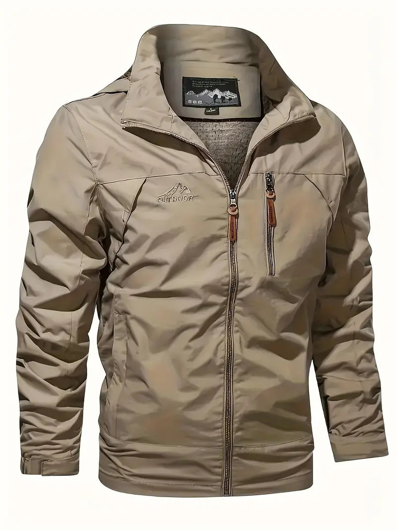Elegante chaqueta cortaviento