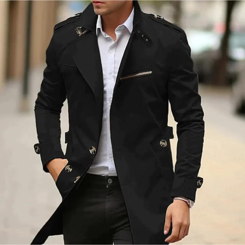 Elegante gabardina para hombre