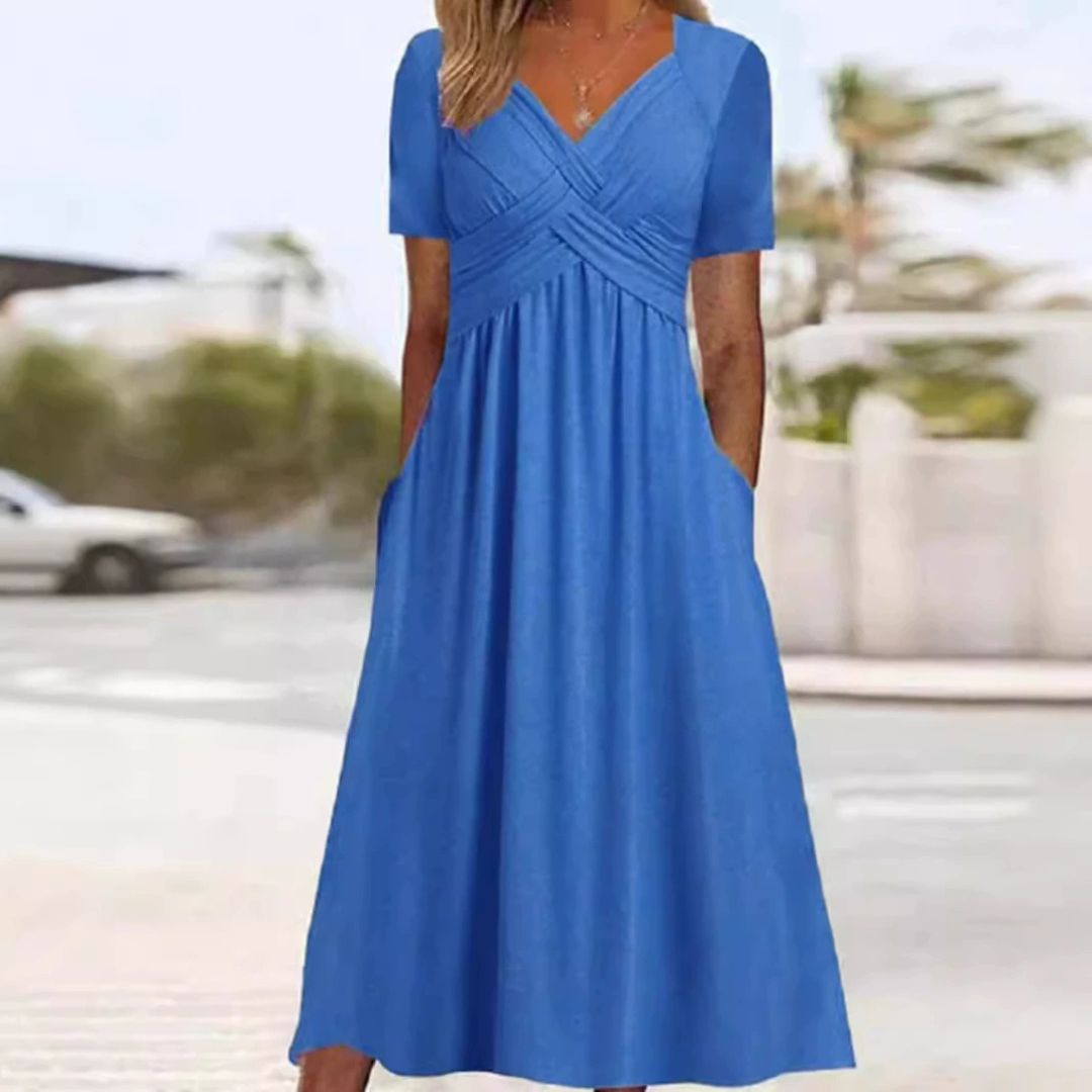 Vestido con escote en V