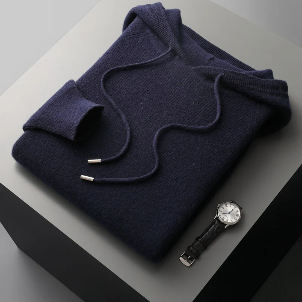 Sudadera con capucha de lana merina Arezzo