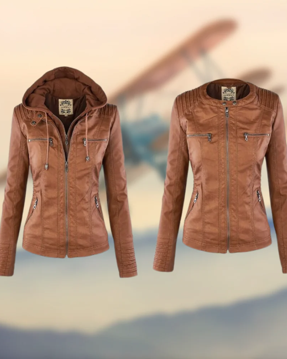 Chaqueta de piel vegana