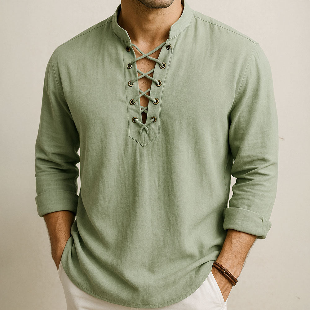 Elegante camisa de playa