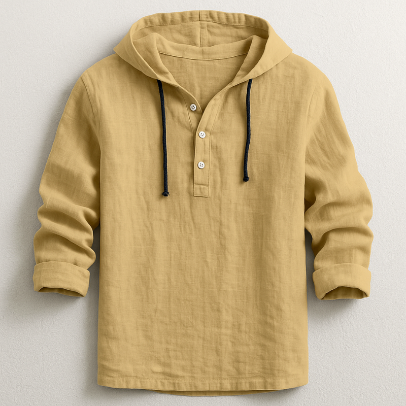 Elegante camisa con capucha