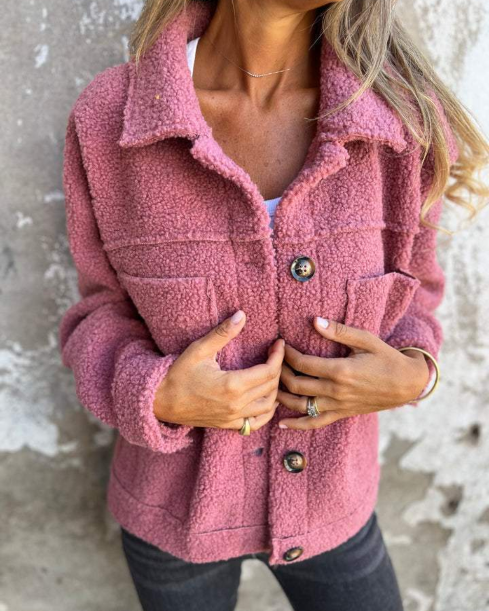Cálida chaqueta corta de primavera