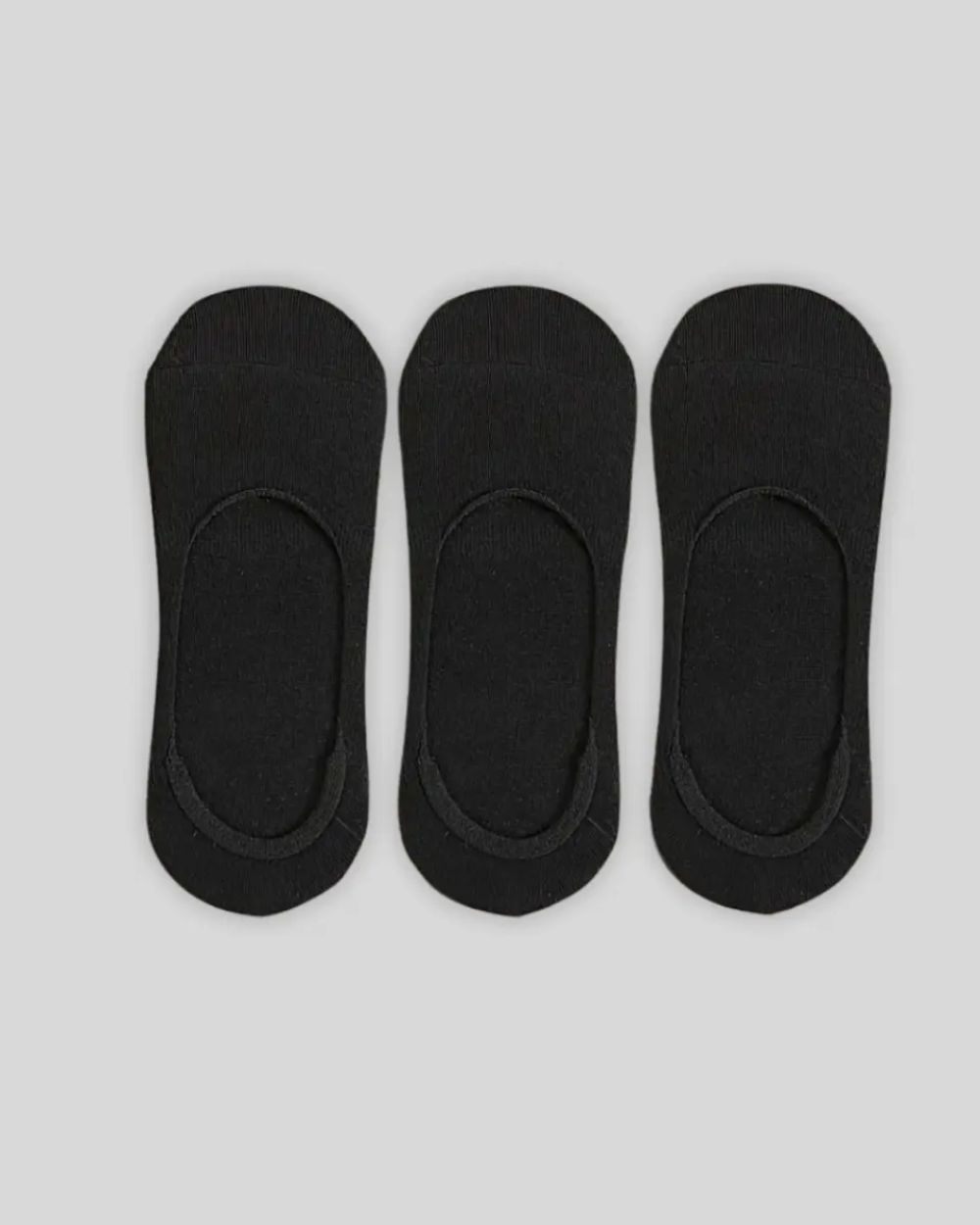 3 Pares de Calcetines Invisibles - Negro