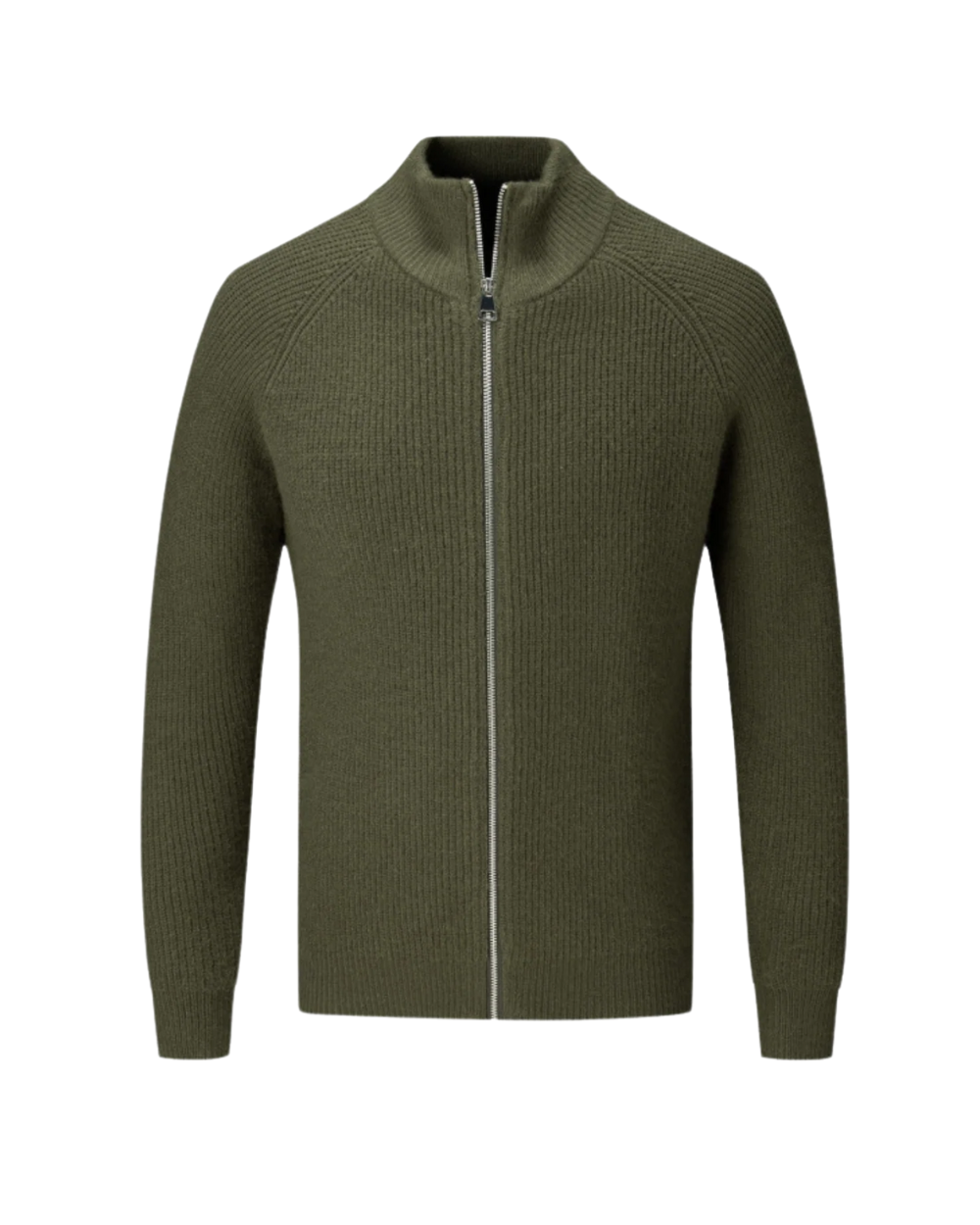Chaqueta con cremallera de lana merina Four Seasons