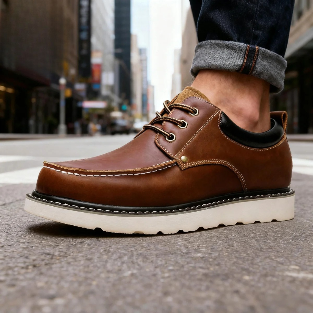 Zapatos retro casuales de cuero