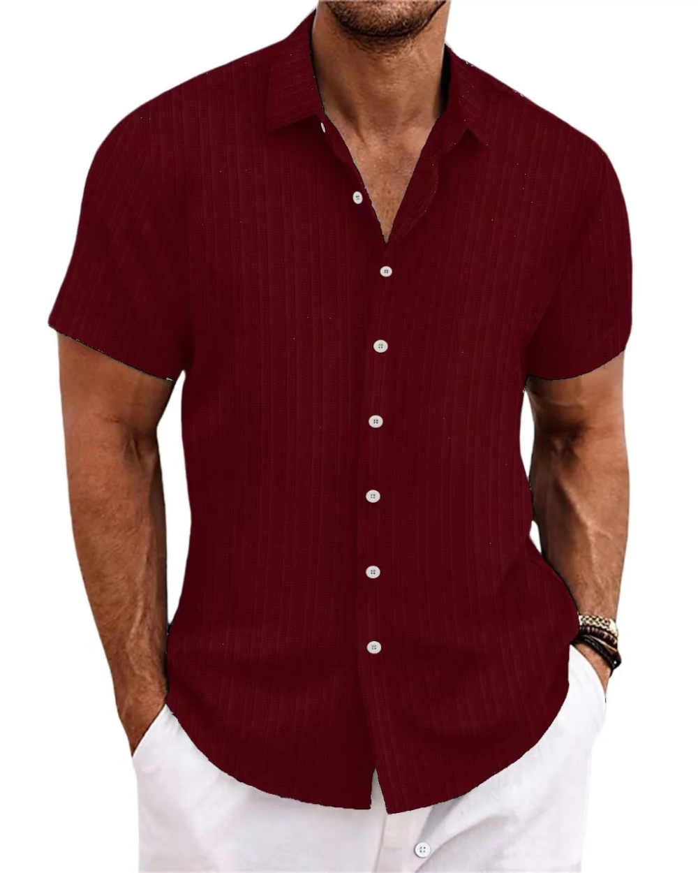 Camisa casual de manga corta