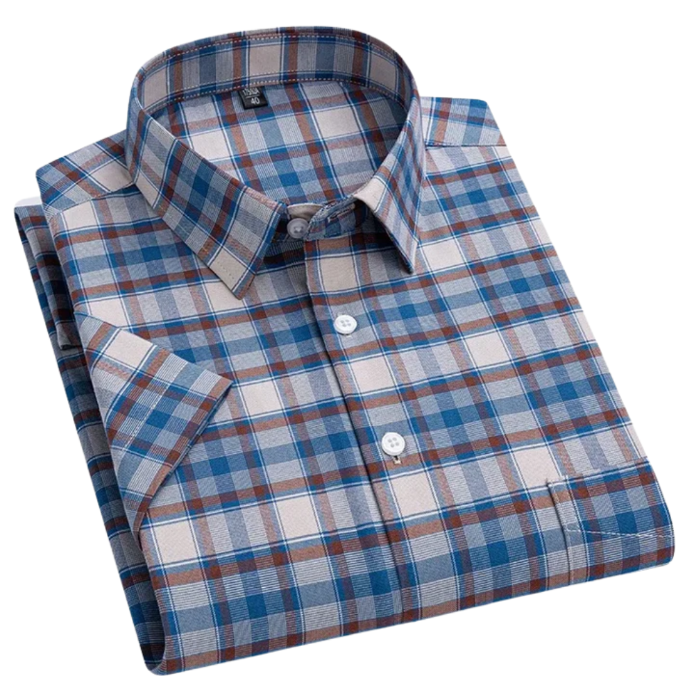 Camisa de algodón de manga corta
