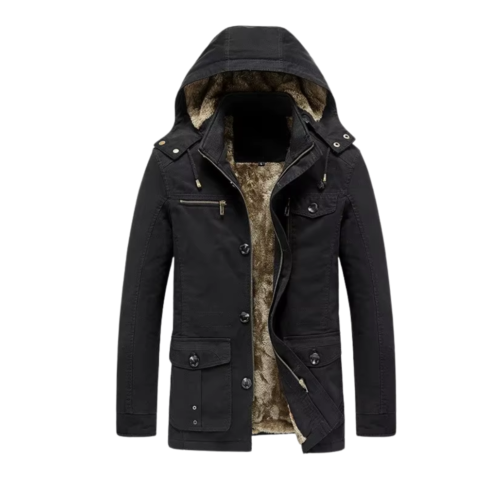 Elegante chaqueta de invierno acolchada Premium