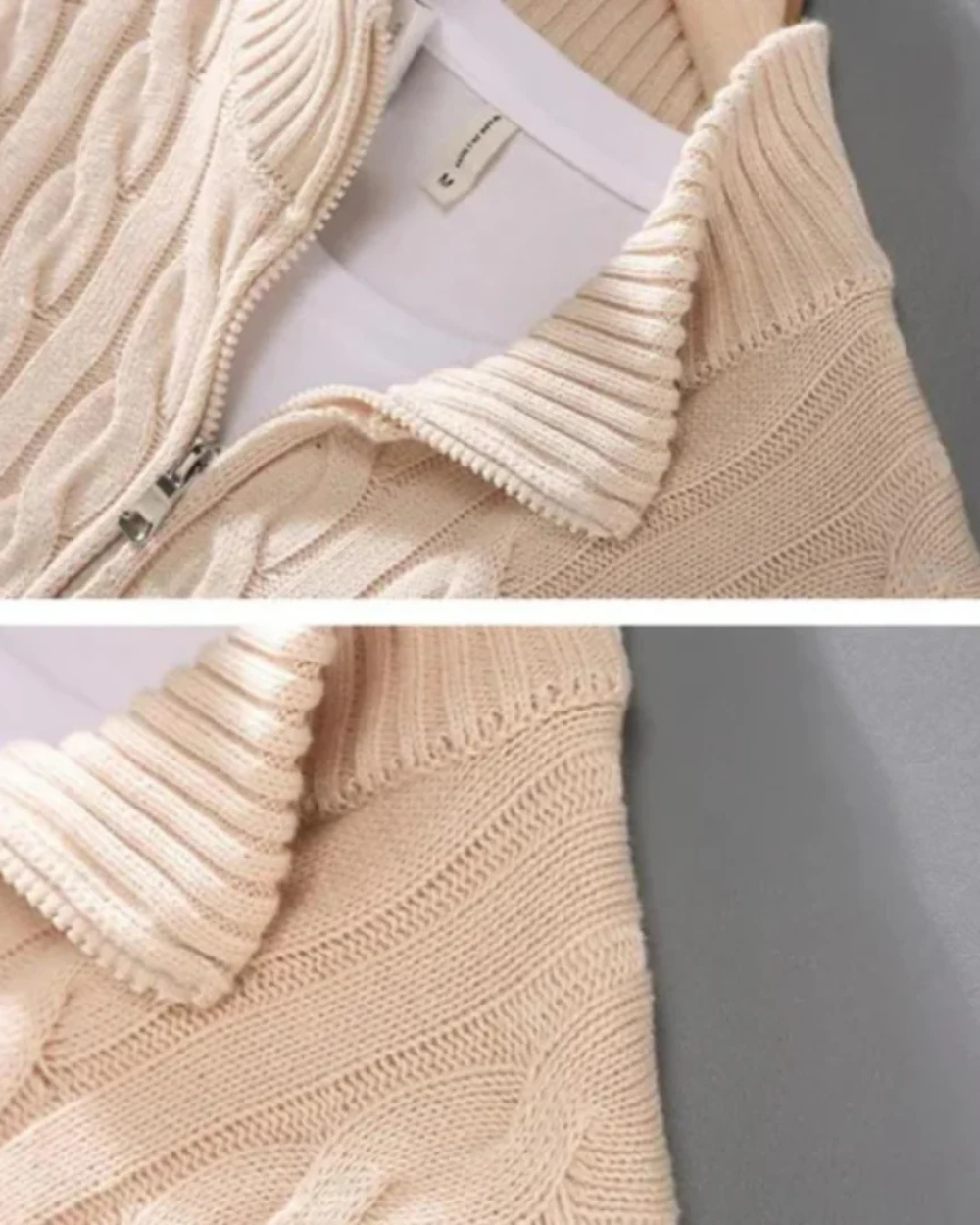 Sudadera con media cremallera Pietro
