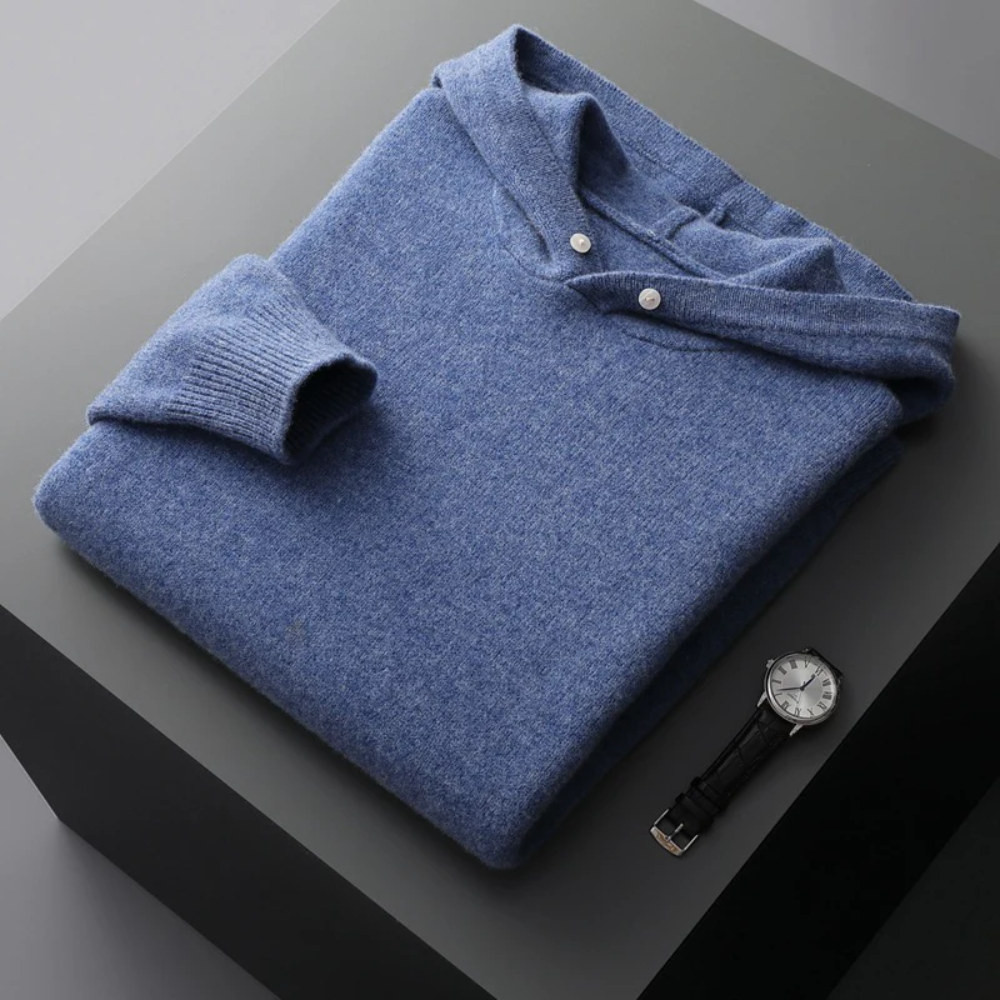 Sudadera con capucha de lana merina Nova