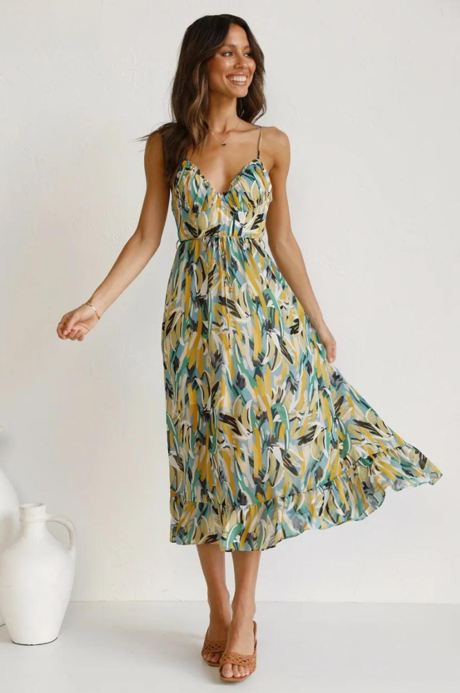 Elegante vestido midi