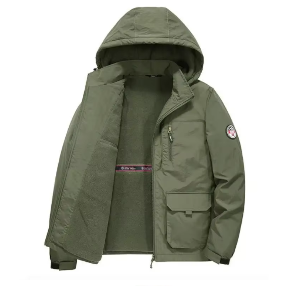 Chaqueta con forro polar grueso