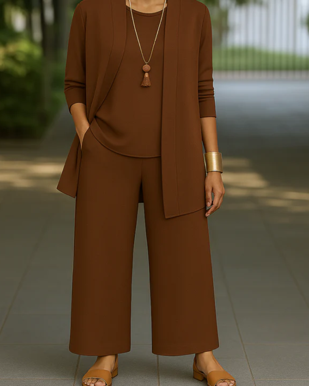 Elegante conjunto de primavera