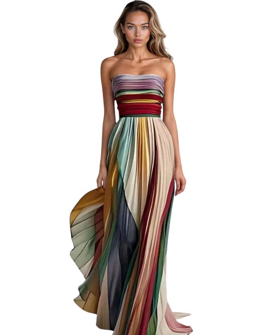 Elegante vestido sin mangas
