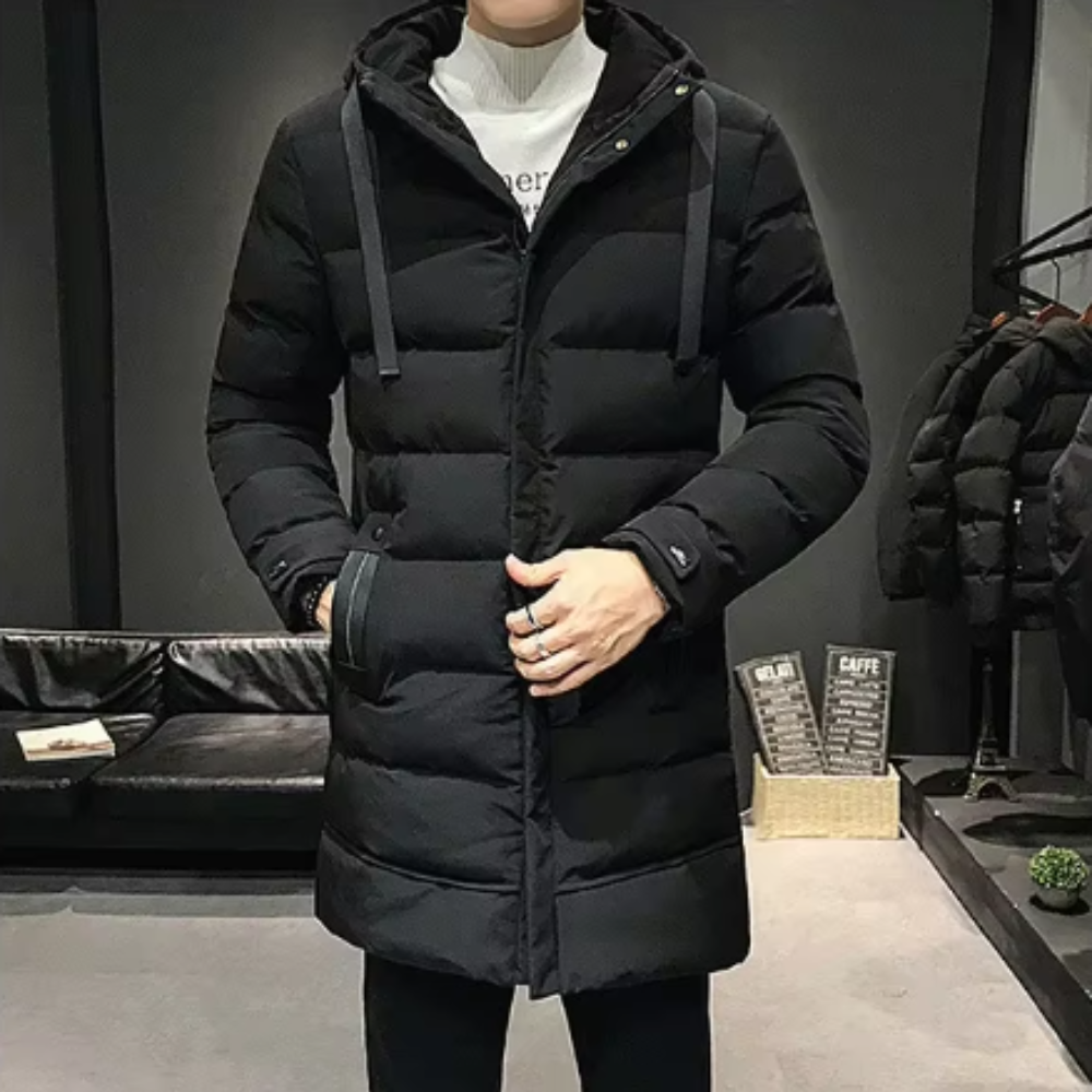 Chaqueta larga de invierno para hombre