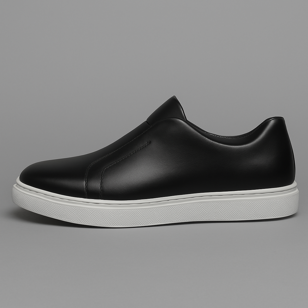 Elegantes zapatos de piel sin cordones