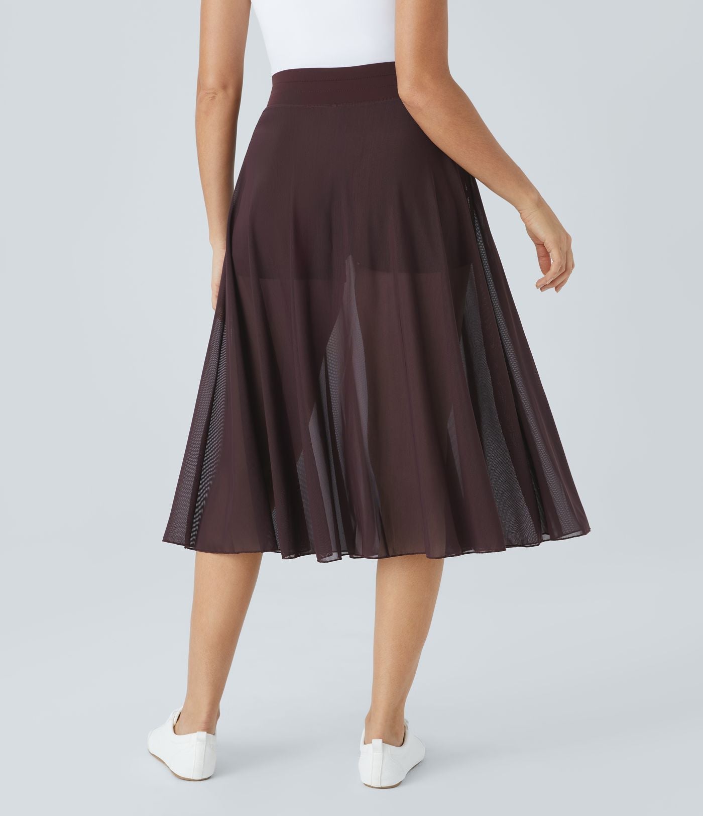 Falda 2 en 1 de talle alto