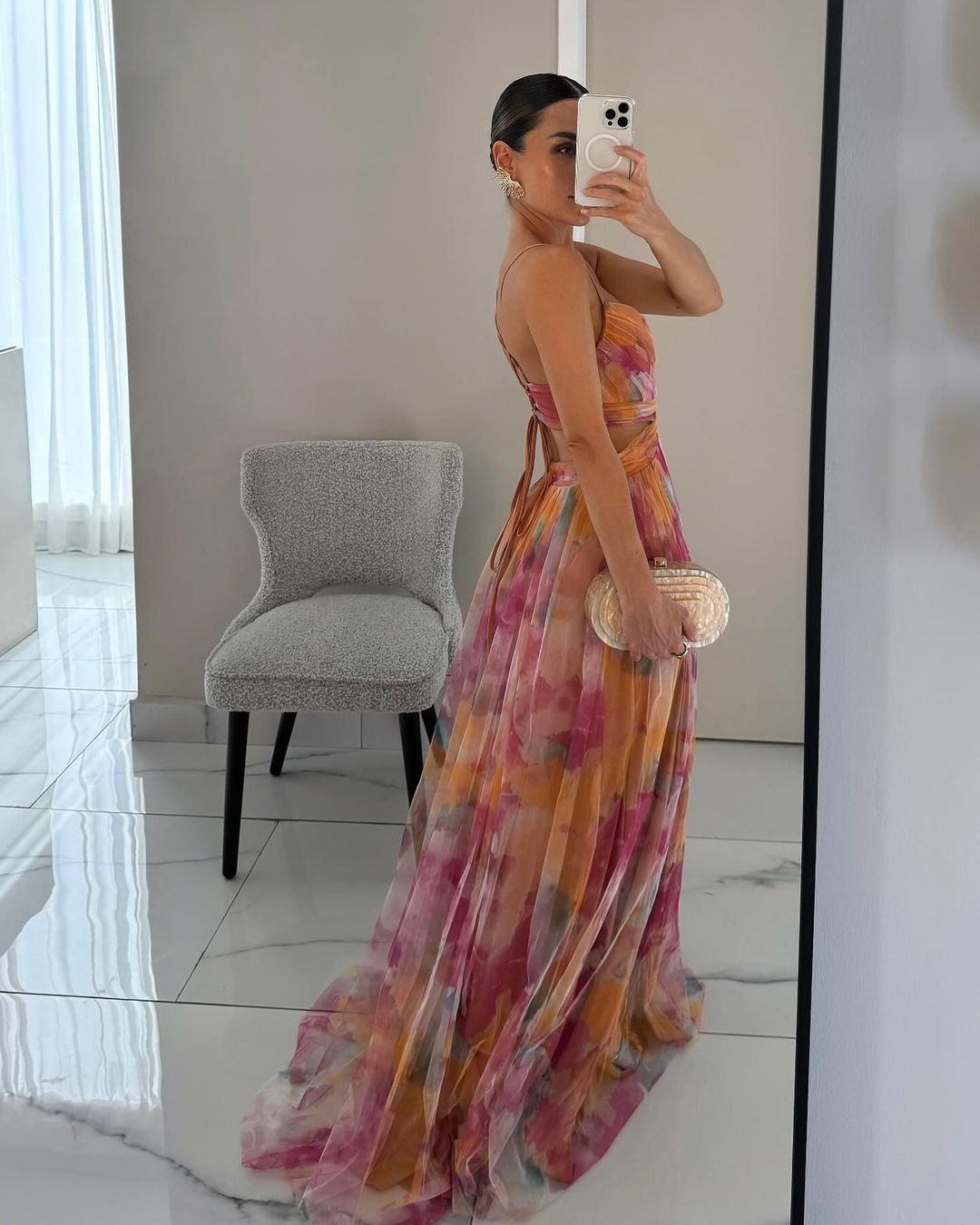 Elegante vestido largo