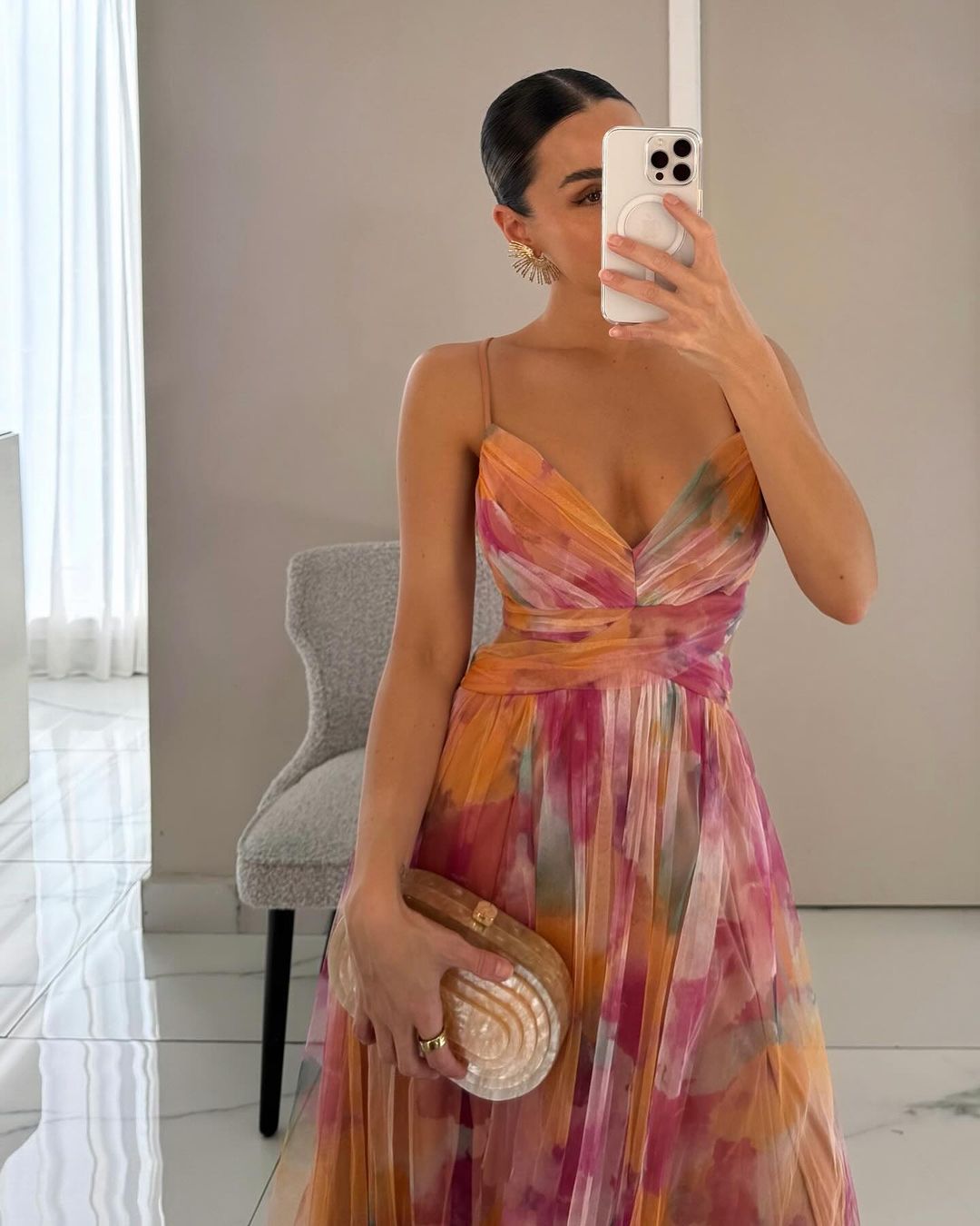 Elegante vestido largo