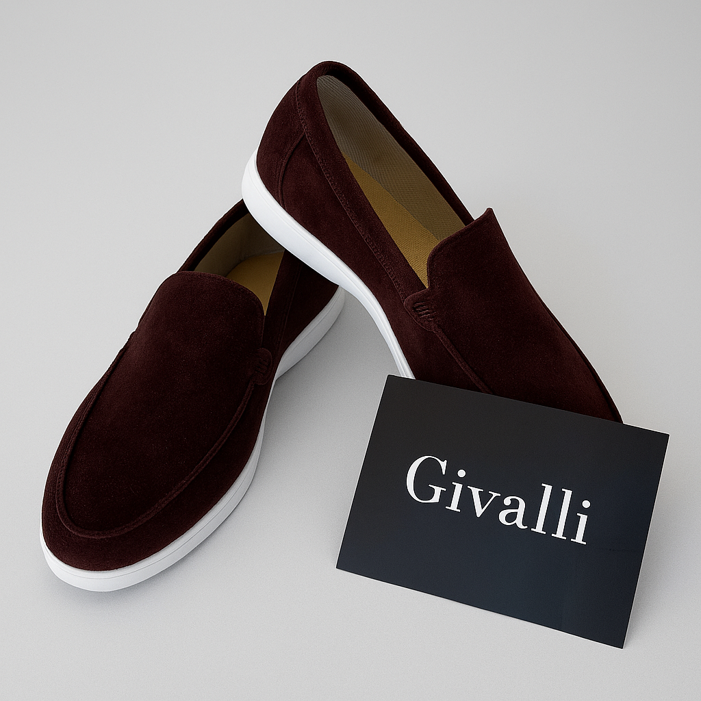 Elegantes mocasines de ante