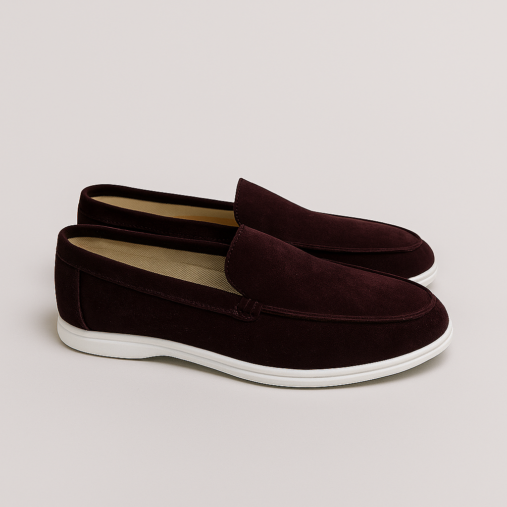 Elegantes mocasines de ante