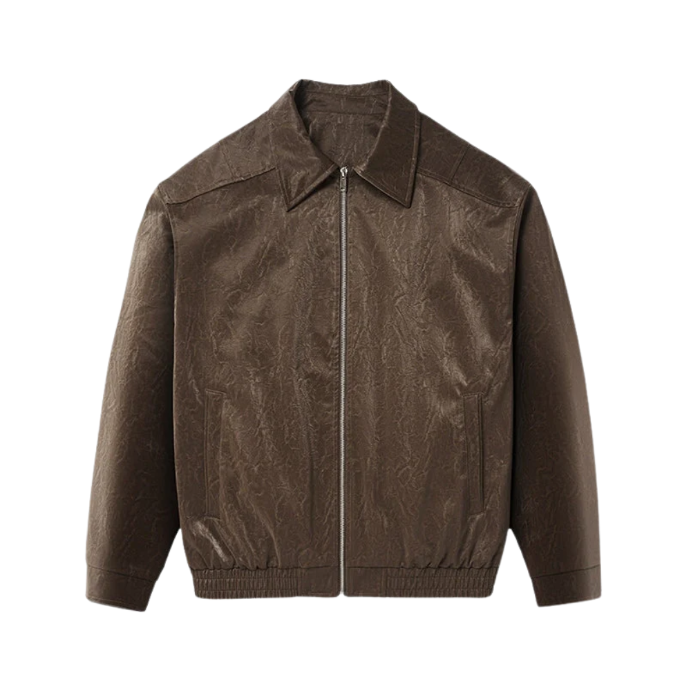 Elegante chaqueta con cremallera