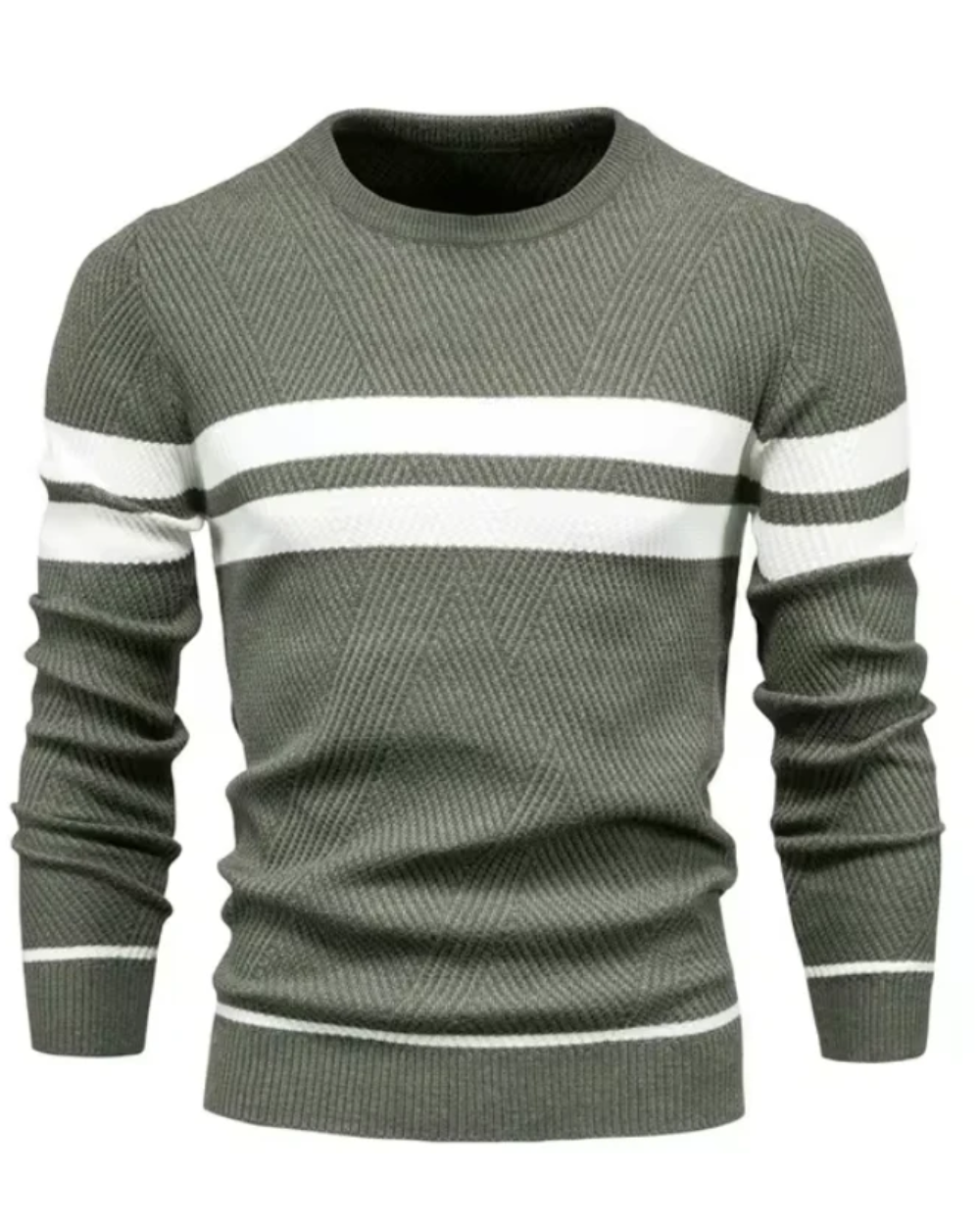 Elegante jersey de hombre con rayas