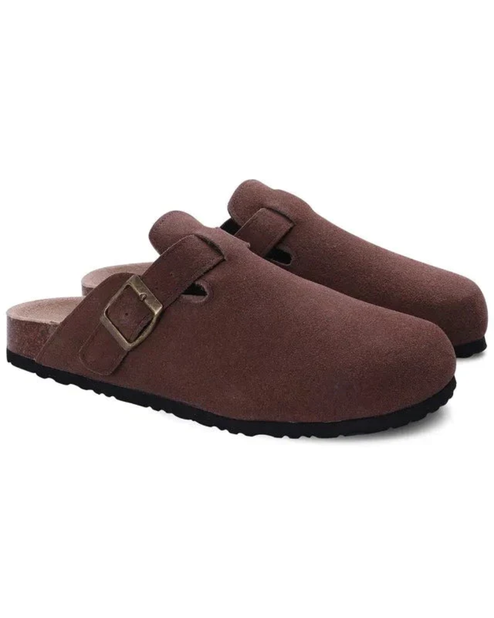 Zuecos Oxford de ante