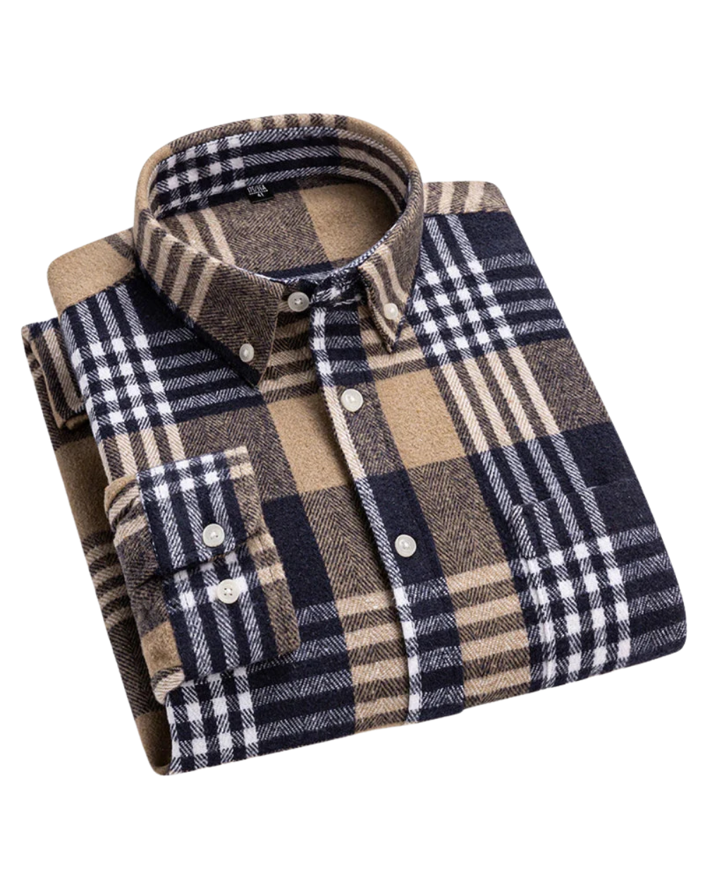 Camisa de cuadros de algodón