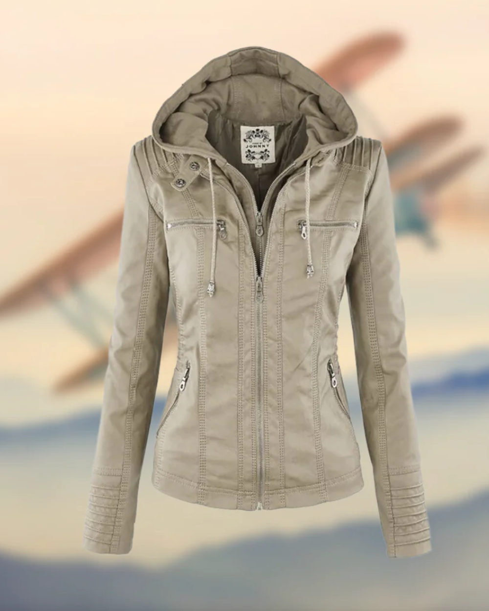 Chaqueta de piel vegana