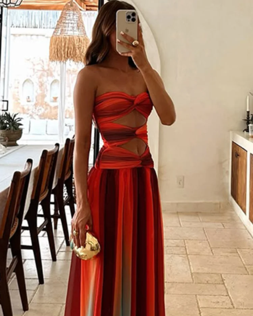 Valentina Elegante Maxi Vestido