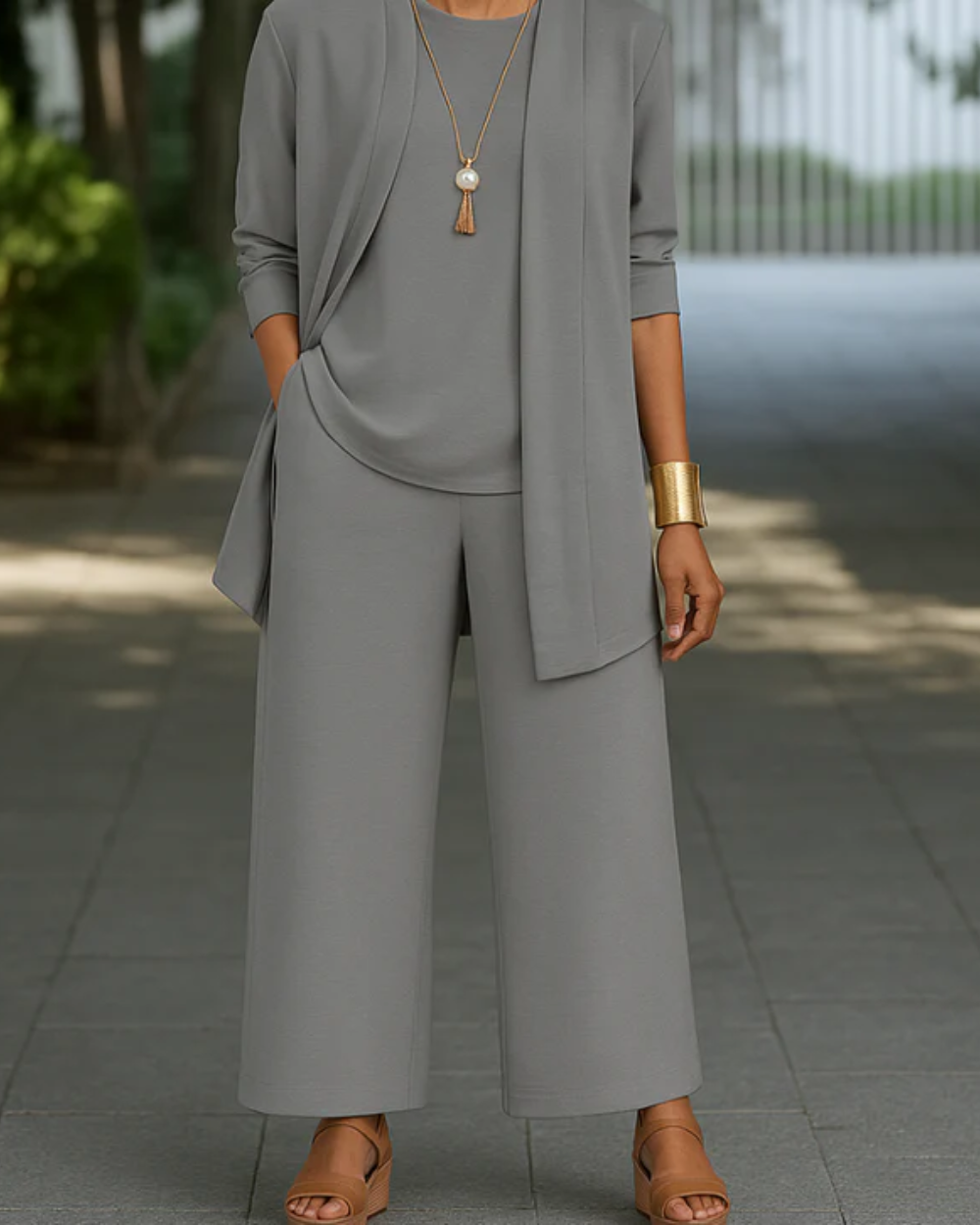 Elegante conjunto de primavera