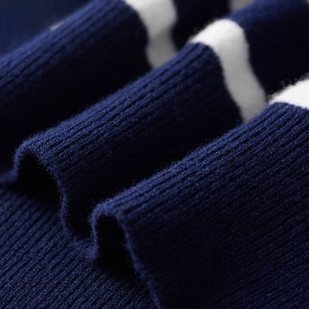 Elegante jersey de lana a rayas