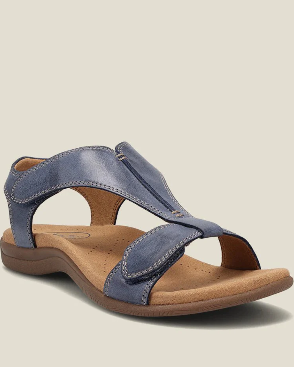 Sandalias ortopédicas de piel para mujer