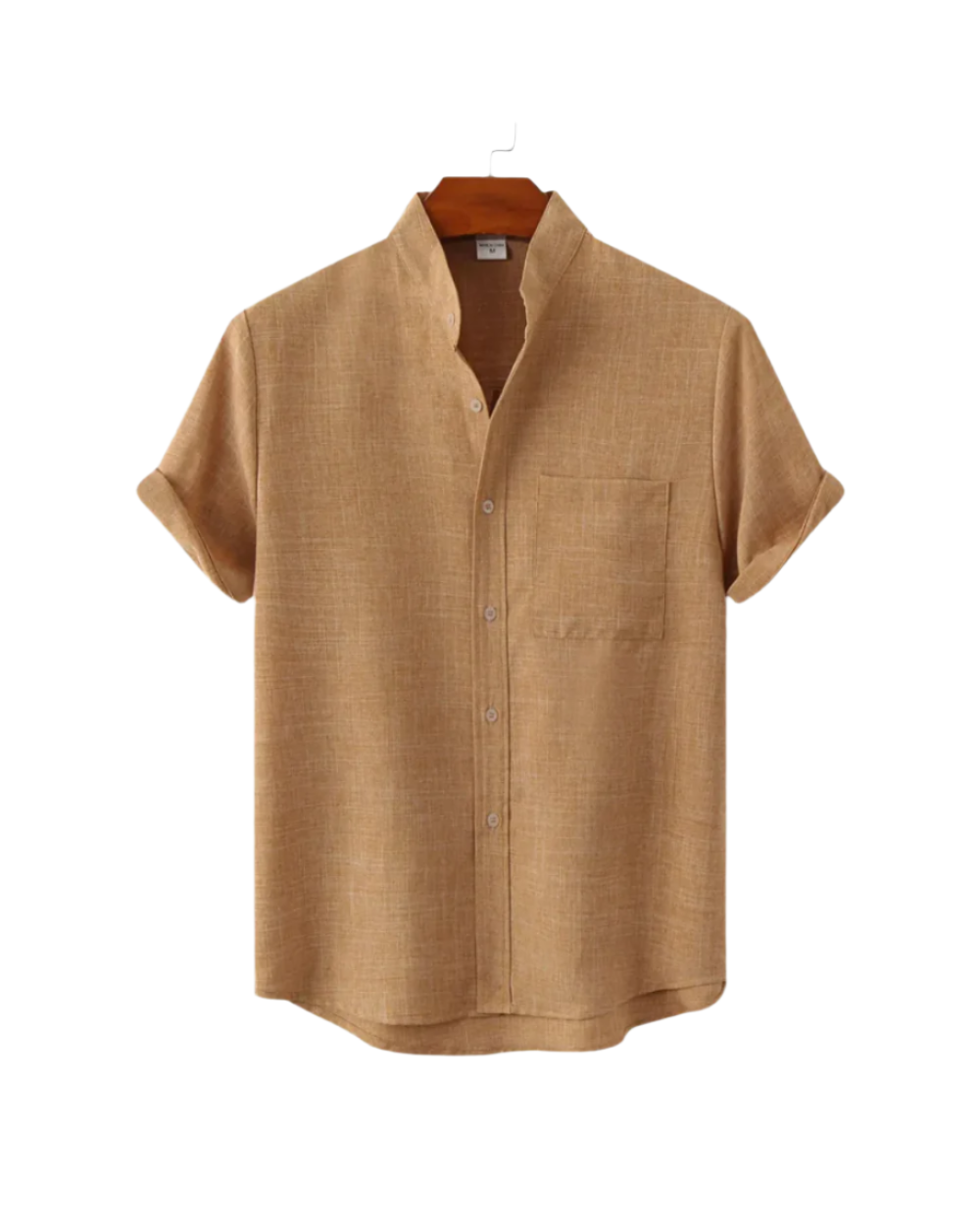Camisa de lino de manga corta Venetië