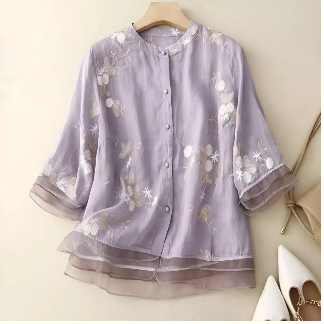 Blusa floral para mujer