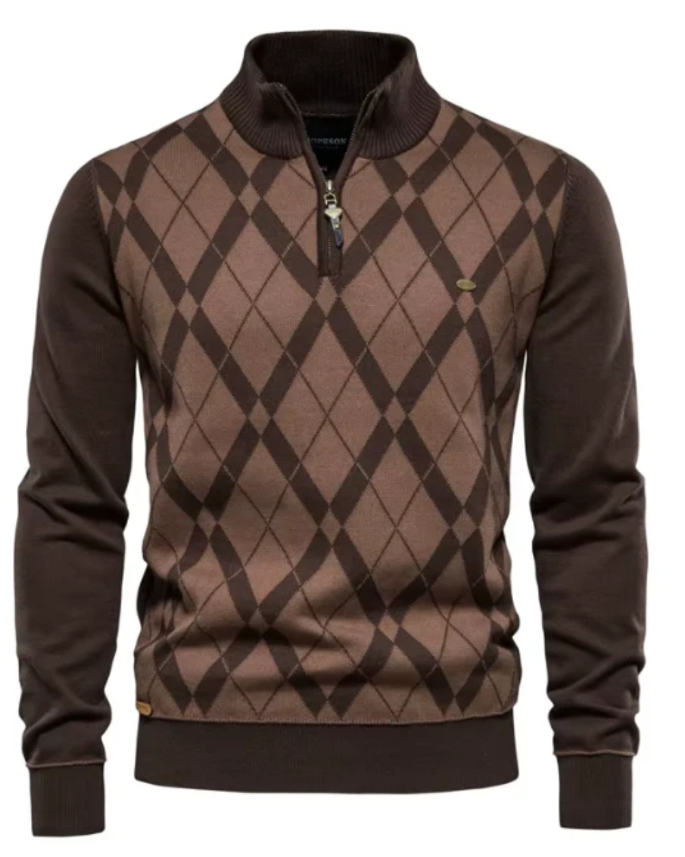Sudadera con media cremallera para hombre