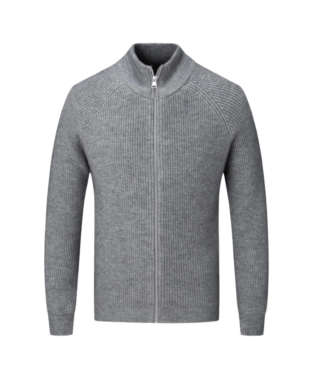 Chaqueta con cremallera de lana merina Four Seasons