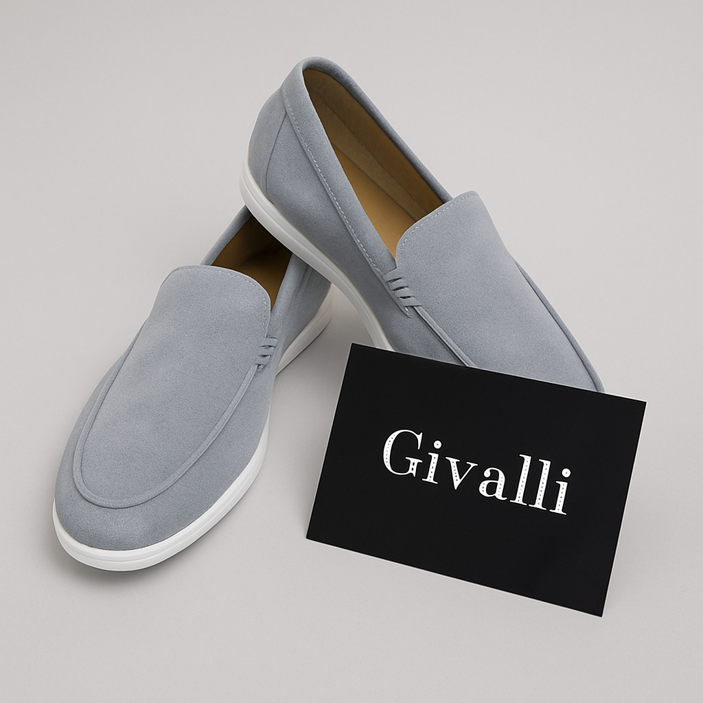 Elegantes mocasines de ante