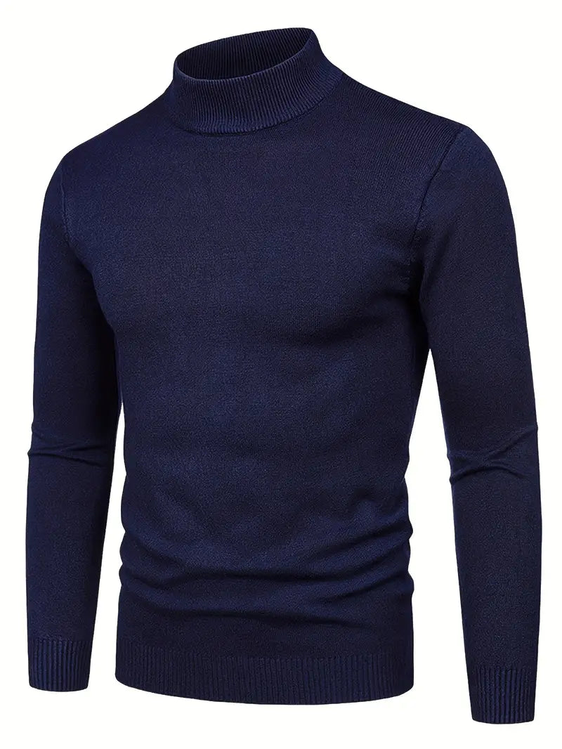 Elegante jersey de cuello alto