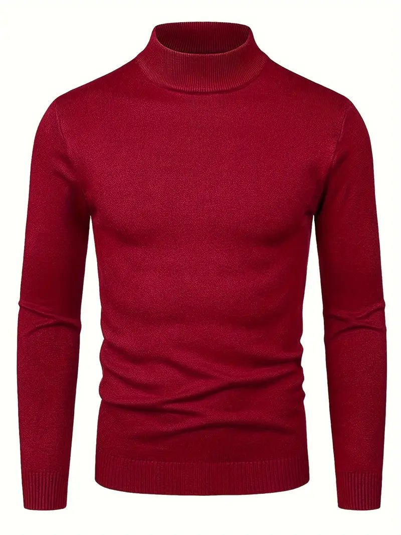 Elegante jersey de cuello alto