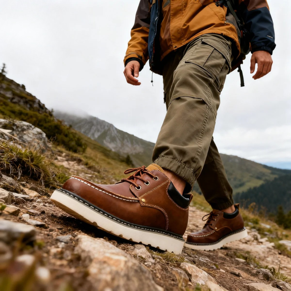 Zapatos retro casuales de cuero