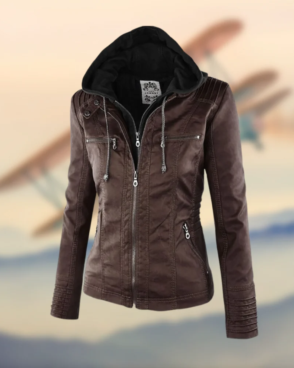Chaqueta de piel vegana
