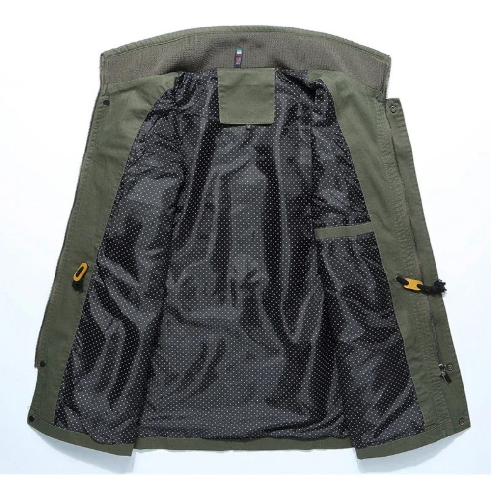 Elegante chaqueta cargo de algodón