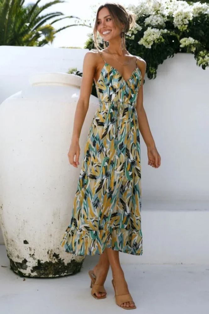 Elegante vestido midi