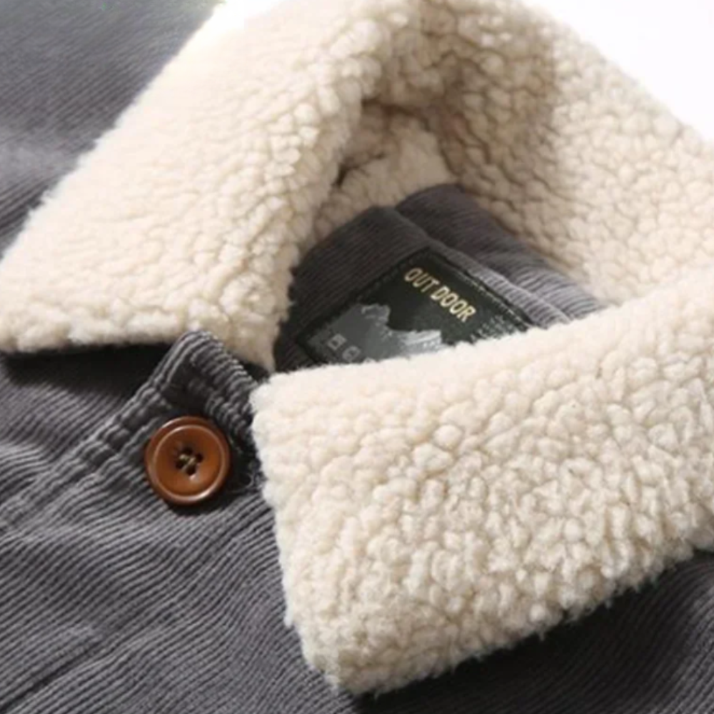 Chaqueta de invierno de terciopelo
