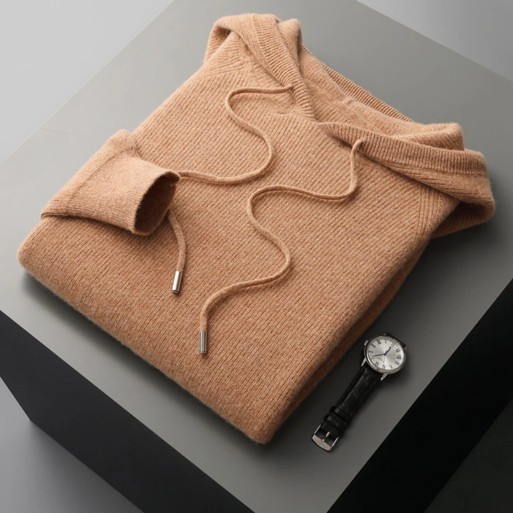Sudadera con capucha de lana merina Arezzo