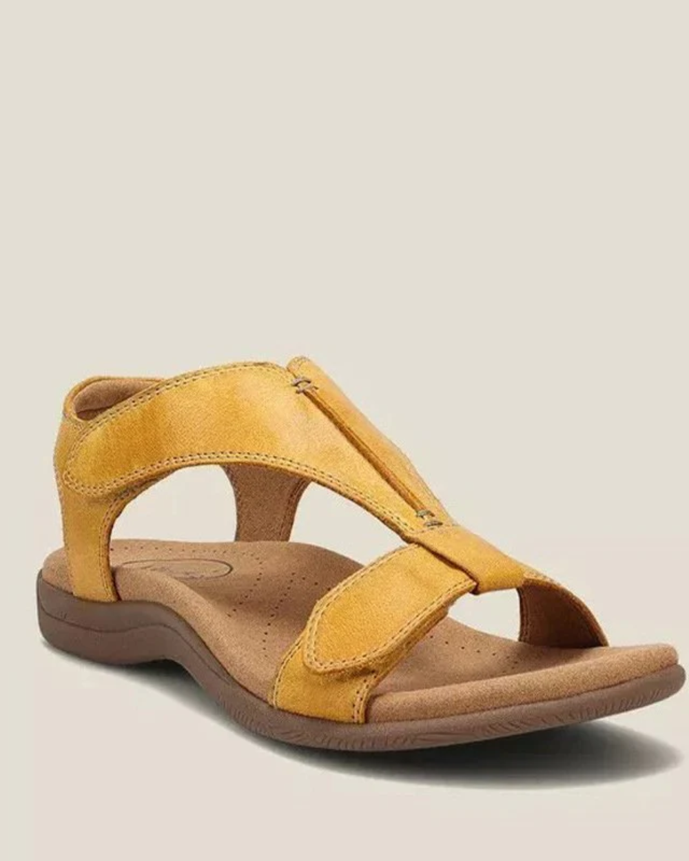 Sandalias ortopédicas de piel para mujer